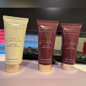 Peony & Blush Suede Bath, Body lotion & Shower Gel 3 pieces set